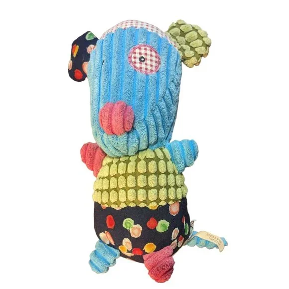 Ganz Matees Blue Green Floral Terry Cloth Pirate Plush Stuffed Toy 9" - Picture 2 of 9